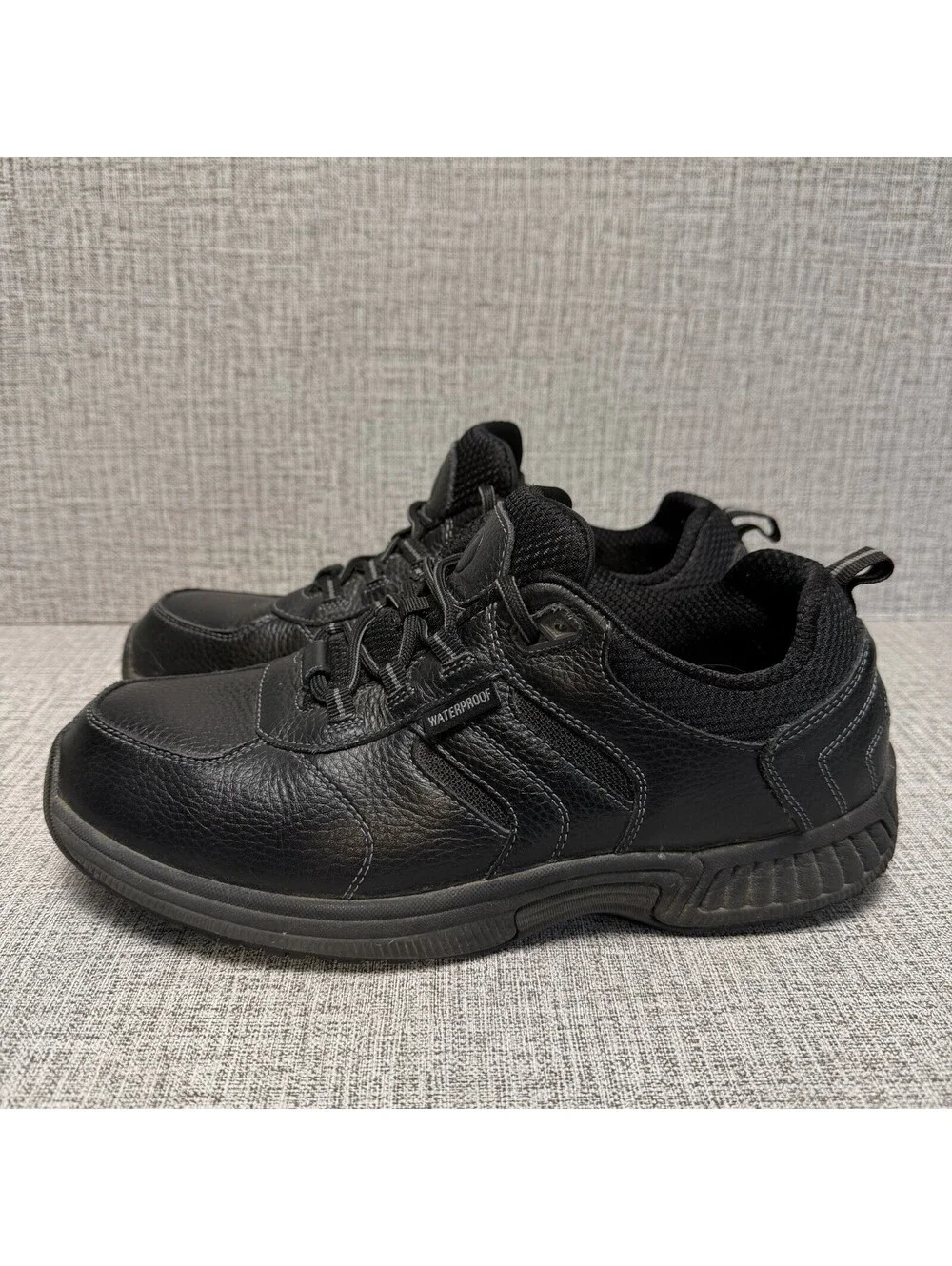 Orthofeet Shoes Womens 10 WIDE Black Leather Pacific Palisades 945 Waterproof